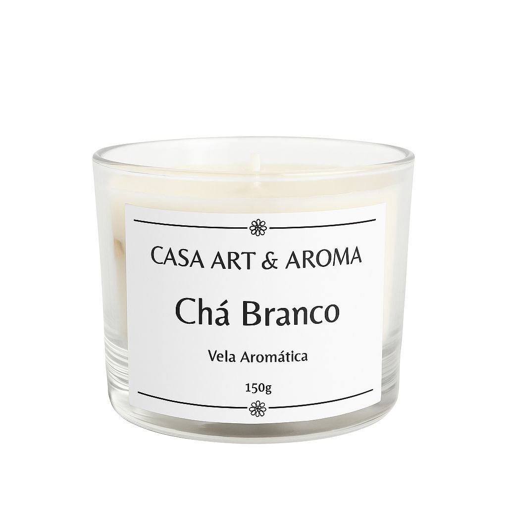 Vela Aromática Chá Branco